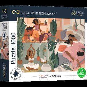 Puzzle 1000 Hello Morning 10694. Wydawca: Trefl PAP. Multiszop.pl Opakowanie Puzzle 1000 Hello Morning 10694