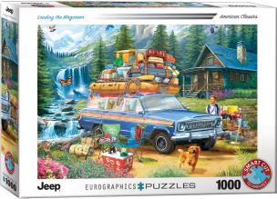Opakowanie Puzzle 1000 Jeep Loading the Wagoneer by 6000-5867