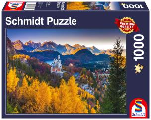 Puzzle 1000 Jesień na Zamku Neuschwanstein, Niemcy. Wydawca: G3. Multiszop.pl Opakowanie Puzzle 1000 Jesień na Zamku Neuschwanstein, Niemcy