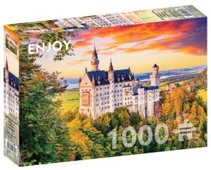 Puzzle 1000 Jesień w zamku Neuschwanstein/Niemcy. Wydawca: G3. Multiszop.pl Opakowanie Puzzle 1000 Jesień w zamku Neuschwanstein/Niemcy