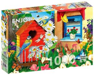 Puzzle 1000 Karmnik dla ptaków. Wydawca: G3. Multiszop.pl Opakowanie Puzzle 1000 Karmnik dla ptaków