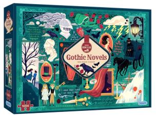 Puzzle 1000 Klub Książki: Powieści gotyckie. Wydawca: G3. Multiszop.pl Opakowanie Puzzle 1000 Klub Książki: Powieści gotyckie