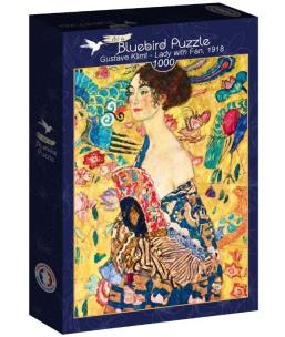 Opakowanie Puzzle 1000 Kobieta z wachlarzem, Gustave Klimt