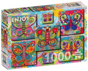 Opakowanie Puzzle 1000 Kolorowe motyle