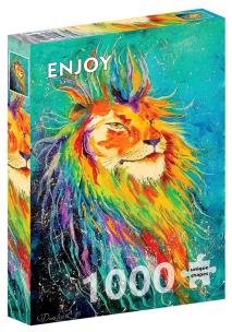 Puzzle 1000 Kolorowy lew. Wydawca: G3. Multiszop.pl Opakowanie Puzzle 1000 Kolorowy lew