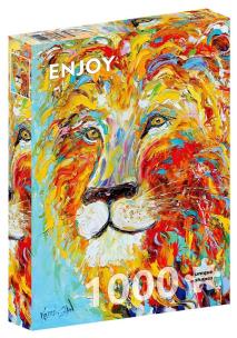 Puzzle 1000 Kolorowy lew. Wydawca: G3. Multiszop.pl Opakowanie Puzzle 1000 Kolorowy lew