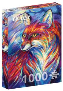 Opakowanie Puzzle 1000 Kolorowy lis