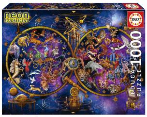 Puzzle 1000 Konstelacje (fluorescencyjne). Wydawca: Educa. Multiszop.pl Opakowanie Puzzle 1000 Konstelacje (fluorescencyjne)