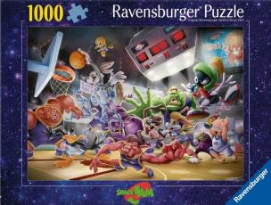 Puzzle 1000 Kosmiczny Mecz. Wydawca: Ravensburger. Multiszop.pl Opakowanie Puzzle 1000 Kosmiczny Mecz