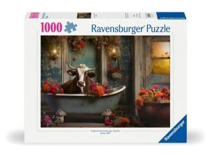 Opakowanie Puzzle 1000 Krowa w kąpieli