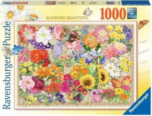Puzzle 1000 Kwitnące kwiaty. Wydawca: Ravensburger. Multiszop.pl Opakowanie Puzzle 1000 Kwitnące kwiaty