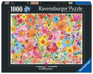 Puzzle 1000 Kwitnące piękności. Wydawca: Ravensburger. Multiszop.pl Opakowanie Puzzle 1000 Kwitnące piękności