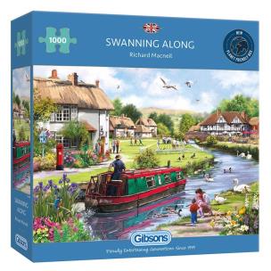 Puzzle 1000 Łabędzie. Wydawca: G3. Multiszop.pl Opakowanie Puzzle 1000 Łabędzie