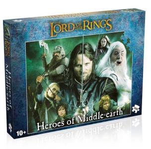 Puzzle 1000 Lord of the rings Heroes of Middlearth. Wydawca: Winning Moves. Multiszop.pl Opakowanie Puzzle 1000 Lord of the rings Heroes of Middlearth