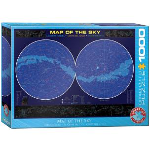 Opakowanie Puzzle 1000 Map of the Sky 6000-1010