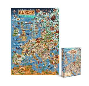 Opakowanie Puzzle 1000 Mapa Europy
