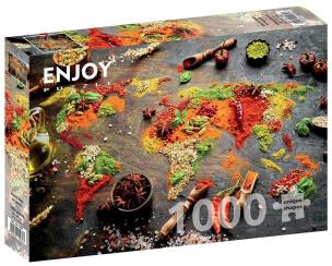 Opakowanie Puzzle 1000 Mapa świata z przypraw