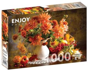 Puzzle 1000 Martwa natura z pomarańczowymi daliami. Wydawca: G3. Multiszop.pl Opakowanie Puzzle 1000 Martwa natura z pomarańczowymi daliami