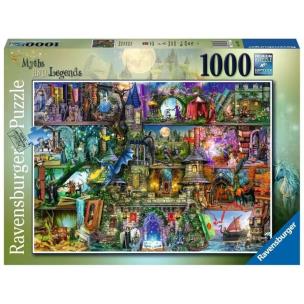 Puzzle 1000 Mity i legendy. Wydawca: Ravensburger. Multiszop.pl Opakowanie Puzzle 1000 Mity i legendy