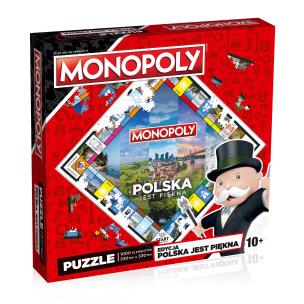 Opakowanie Puzzle 1000 Monopoly Board Polska jest piękna