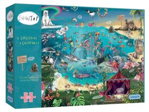 Puzzle 1000 Morskie stworzenia. Wydawca: G3. Multiszop.pl Opakowanie Puzzle 1000 Morskie stworzenia