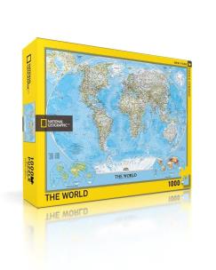 Opakowanie Puzzle 1000 National Geographic, Mapa Świata