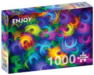 Puzzle 1000 Neonowe pióra. Wydawca: G3. Multiszop.pl Opakowanie Puzzle 1000 Neonowe pióra