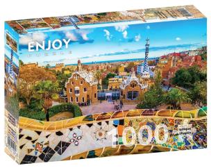 Puzzle 1000 Park Gell/Barcelona/Hiszpania. Wydawca: G3. Multiszop.pl Opakowanie Puzzle 1000 Park Gell/Barcelona/Hiszpania