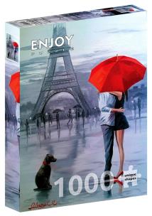 Puzzle 1000 Paryż we troje. Wydawca: G3. Multiszop.pl Opakowanie Puzzle 1000 Paryż we troje