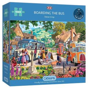 Puzzle 1000 Podróż autobusem. Wydawca: G3. Multiszop.pl Opakowanie Puzzle 1000 Podróż autobusem
