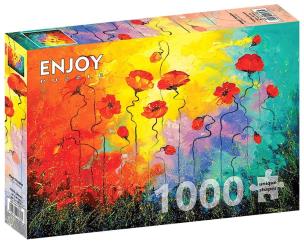 Puzzle 1000 Polne maki. Wydawca: G3. Multiszop.pl Opakowanie Puzzle 1000 Polne maki