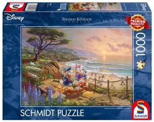 Opakowanie Puzzle 1000 PQ Kaczor Donald & Daisy T. Kinkade 111120