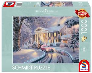 Opakowanie Puzzle 1000 PQ T. Kinkade Graceland zimą 112729
