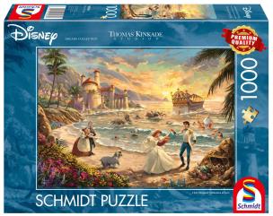 Opakowanie Puzzle 1000 PQ T. Kinkade Mała Syrenka Święto miłości Disney 112731