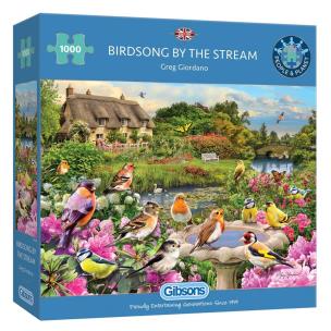 Puzzle 1000 Ptaki nad strumieniem. Wydawca: G3. Multiszop.pl Opakowanie Puzzle 1000 Ptaki nad strumieniem
