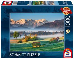 Puzzle 1000 Rezerwat przyrody Murnauer Moos. Wydawca: Schmidt. Multiszop.pl Opakowanie Puzzle 1000 Rezerwat przyrody Murnauer Moos