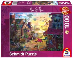 Puzzle 1000 Rose Cat Khan, Smocza poczta. Wydawca: G3. Multiszop.pl Opakowanie Puzzle 1000 Rose Cat Khan, Smocza poczta