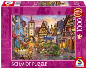 Puzzle 1000 Rothenburg ob der Tauber, Bawaria. Wydawca: Schmidt. Multiszop.pl Opakowanie Puzzle 1000 Rothenburg ob der Tauber, Bawaria