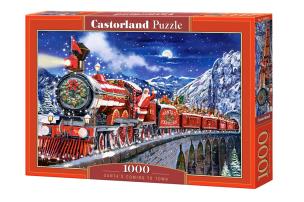 Puzzle 1000 Santa's Coming to Town CASTOR. Wydawca: Castorland. Multiszop.pl Opakowanie Puzzle 1000 Santa's Coming to Town CASTOR