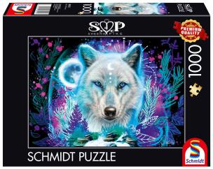 Puzzle 1000 Sheena Pike Arktyczny wilk. Wydawca: Schmidt. Multiszop.pl Opakowanie Puzzle 1000 Sheena Pike Arktyczny wilk