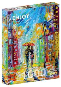 Puzzle 1000 Spacer w deszczu. Wydawca: G3. Multiszop.pl Opakowanie Puzzle 1000 Spacer w deszczu