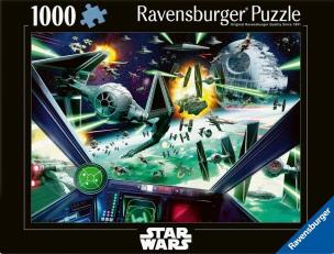 Puzzle 1000 Star Wars X-Wing Cockpit. Wydawca: Ravensburger. Multiszop.pl Opakowanie Puzzle 1000 Star Wars X-Wing Cockpit