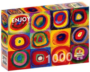 Puzzle 1000 Studium koloru: Kwadraty,,,. Wydawca: G3. Multiszop.pl Opakowanie Puzzle 1000 Studium koloru: Kwadraty,,,