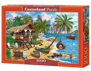 Puzzle 1000 Summer in the City CASTOR. Wydawca: Castorland. Multiszop.pl Opakowanie Puzzle 1000 Summer in the City CASTOR
