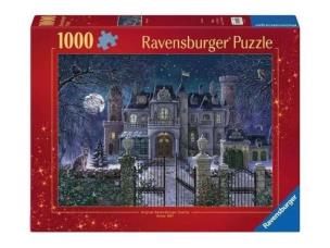 Puzzle 1000 Świąteczna posiadłość. Wydawca: Ravensburger. Multiszop.pl Opakowanie Puzzle 1000 Świąteczna posiadłość