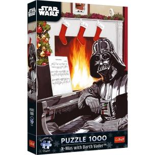 Opakowanie Puzzle 1000 Święta z Darth Vader TREFL