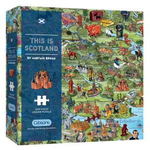 Puzzle 1000 Szkocja. Wydawca: G3. Multiszop.pl Opakowanie Puzzle 1000 Szkocja