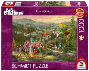 Puzzle 1000 Thomas Kinkade Bibi Blocksberg. Wydawca: Schmidt. Multiszop.pl Opakowanie Puzzle 1000 Thomas Kinkade Bibi Blocksberg