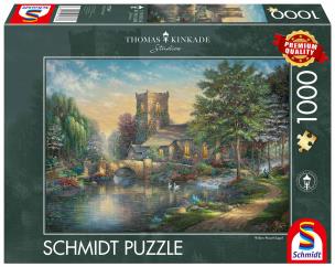 Puzzle 1000 Thomas Kinkade, Kaplica. Wydawca: G3. Multiszop.pl Opakowanie Puzzle 1000 Thomas Kinkade, Kaplica