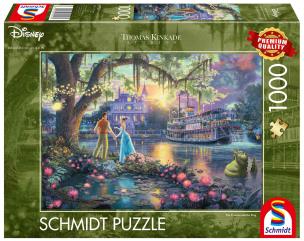 Puzzle 1000 Thomas Kinkade Księżniczka i żaba. Wydawca: Schmidt. Multiszop.pl Opakowanie Puzzle 1000 Thomas Kinkade Księżniczka i żaba